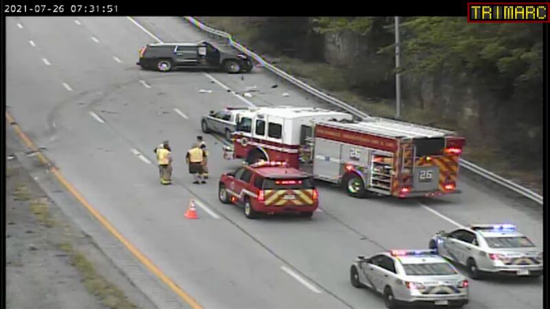 TRIMARC said the multi-vehicle crash happened just before 7 a.m. on I-71 North near I-264.