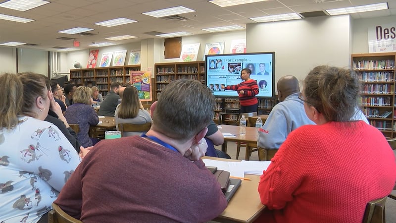 Educators at Highland Middle School went through implicit bias training on Tuesday.