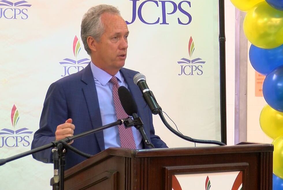 Louisville Mayor Greg Fischer reminded those gathered Tuesday at Newburg Middle School that...