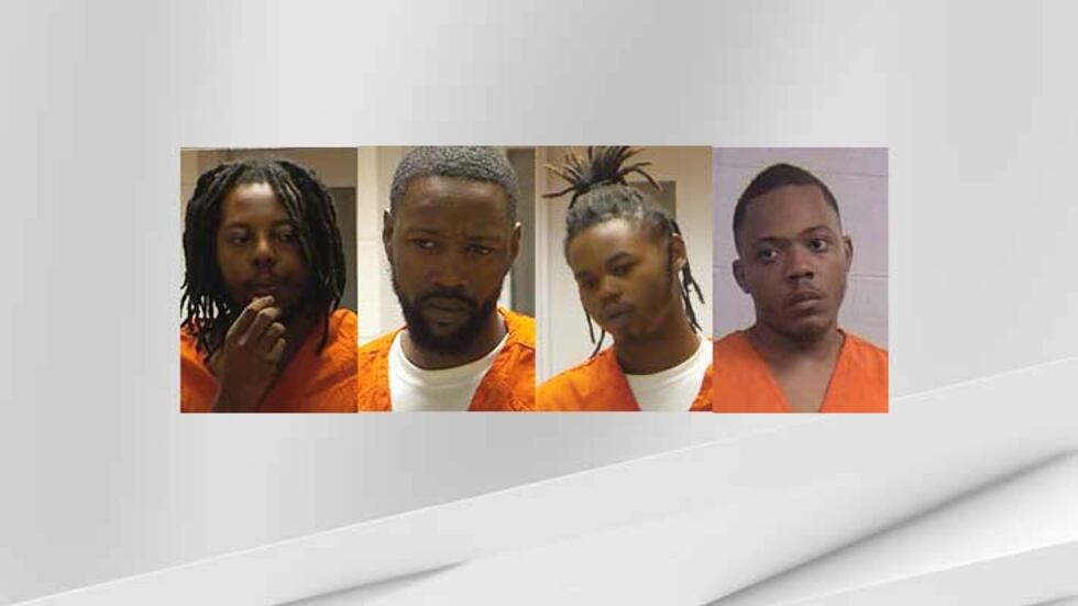 (From LEFT to RIGHT) ) Dominique Edward Thompson Jr., Quantez Porter and Jemond Groves Jr. and...