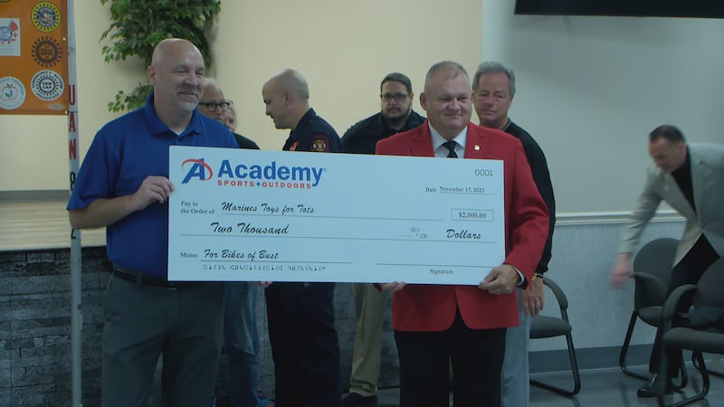 Academy Sports and Outdoors donates $2,000 to 'Bikes or Bust'