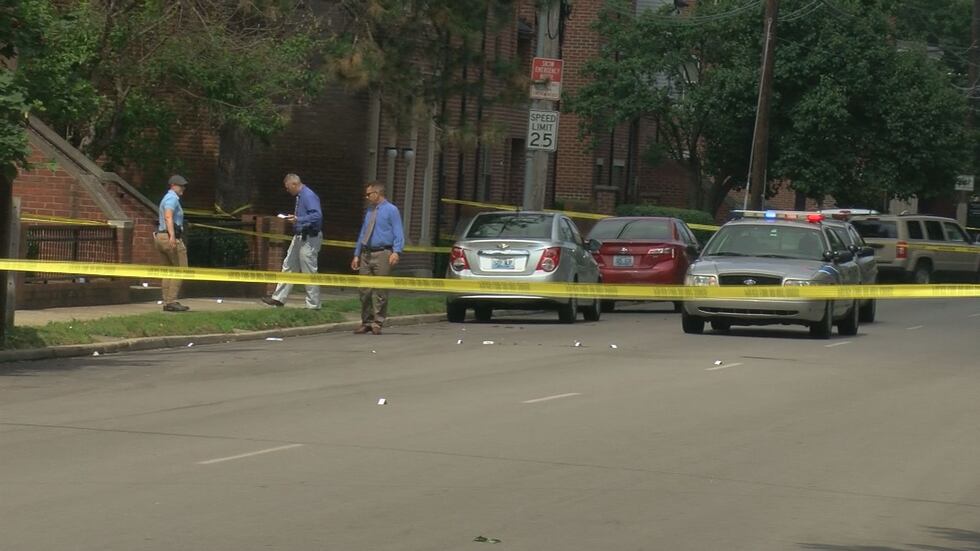 More than 20 pieces of evidence were marked by Louisville Metro police as they investigated...